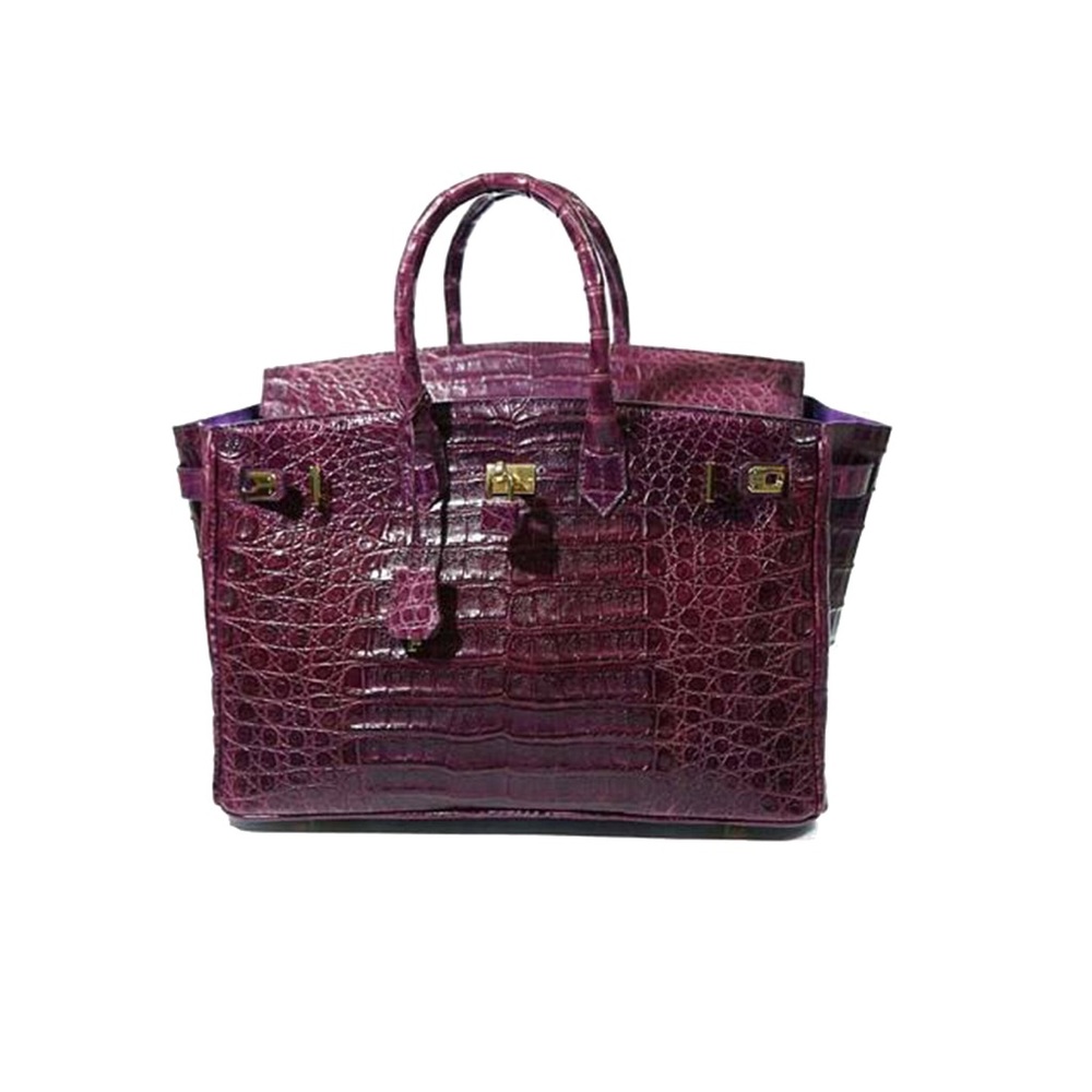 Unique one of a kind crocodile bag. Beautiful !